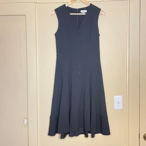 Calvin Klein Black Sleeveless Dress - Picture 3 of 11